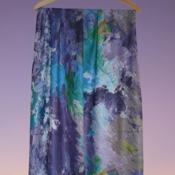 Woman extra long scarf - Picture 6 of 8